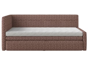 Lit simple 90x200 cm SELSEY Nesmi coloris marron