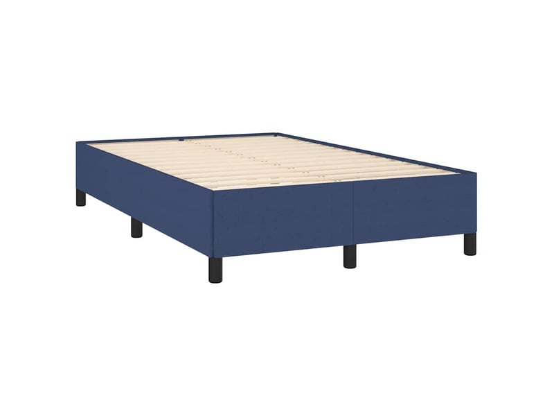  Lit double- lit adulte -  cadre de lit sans matelas bleu 120x190 cm tissu  - Conforama B