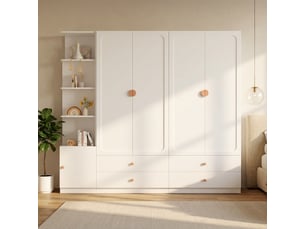 Armoire <strong>SWEIKO</strong> <strong></strong> coloris blanc largeur 225 cm