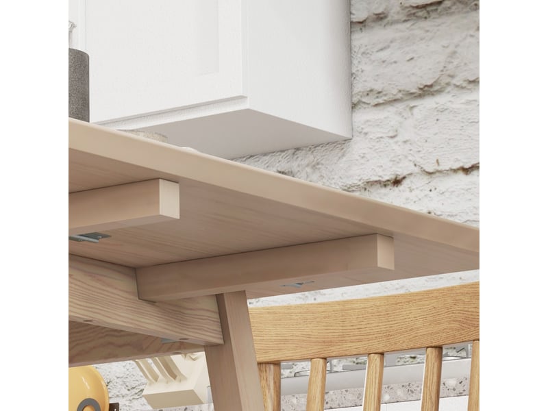 Table de salle à manger pliable avec côtés rabattables pour 2 à 4 personnes en bois pour cuisine et petits espaces - Conforama C