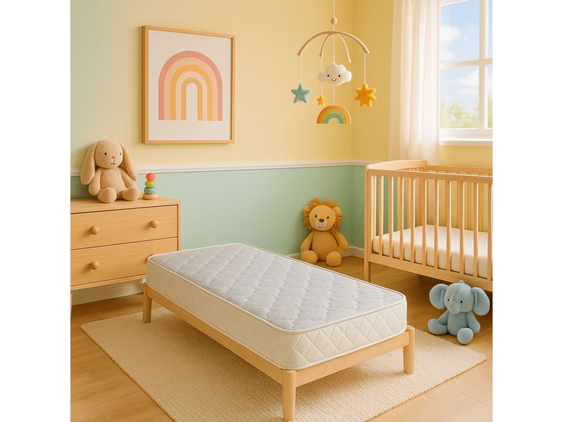 Matelas bébé 60x120 cm - 9,5 cm de hauteur - déhoussable - housse lavable à 40° -  - confort optimal - usage quotidien - 70x140 - matelas baby  - Conforama B