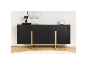 Buffet 4 porte(s)   <strong>MEUBLORAMA</strong> <strong></strong> - 160 cm coloris noir 