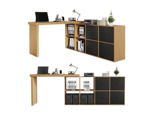 Bureau d'angle enfant coloris noir