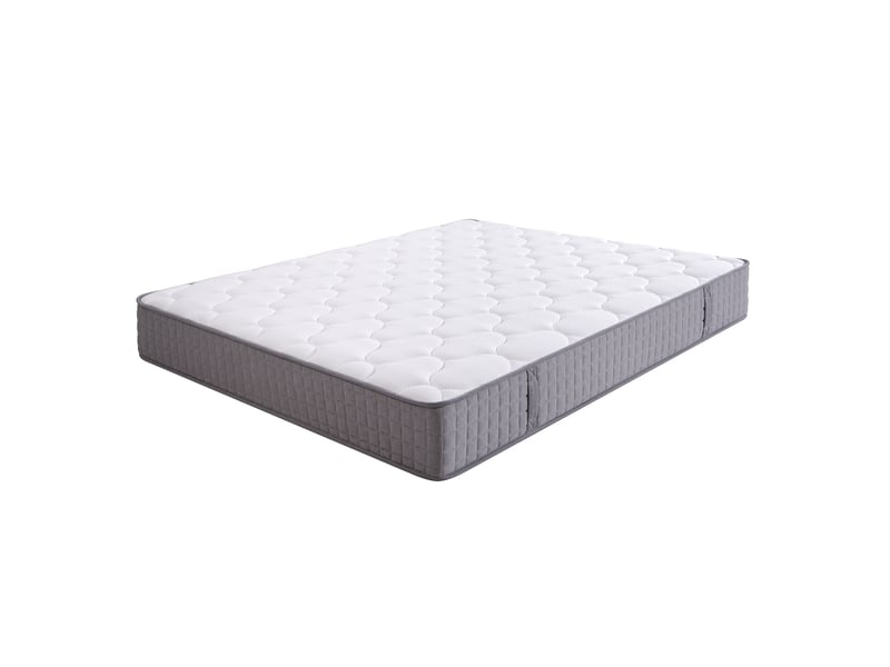 Matelas à ressorts ensachés 160x200 cm, 25 cm, 7 zones, h3, mousse et ressorts, blanc - Conforama A