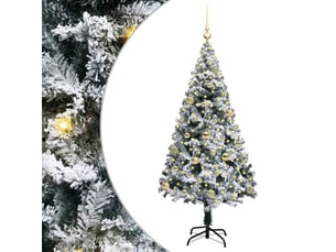 Sapin de noël artificiel, arbre de noël blanc 150 cm pvc, acier et plastique shl8917