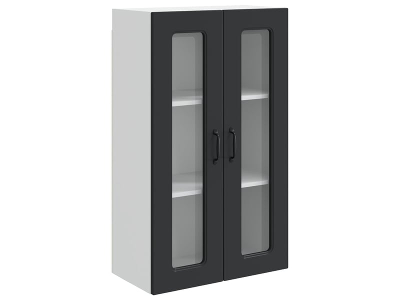  Meuble mural de cuisine | armoire de cuisine noir 60x31x100cm shl1659  - Conforama A