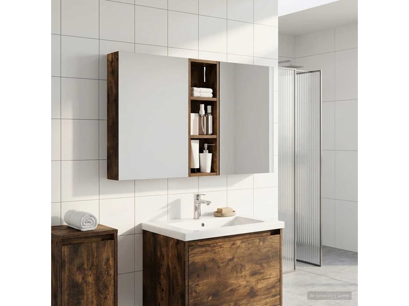  Ensemble de meubles de salle de bain 3 pcs 100x10.5x60.5 cm shl5878  - Conforama D