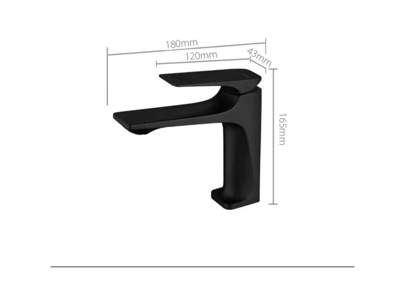  Robinet de lavabo pistolet de lavabo anti-éclaboussures noir avec tuyau d'arrivée d'eau de 60 cm  - Conforama B
