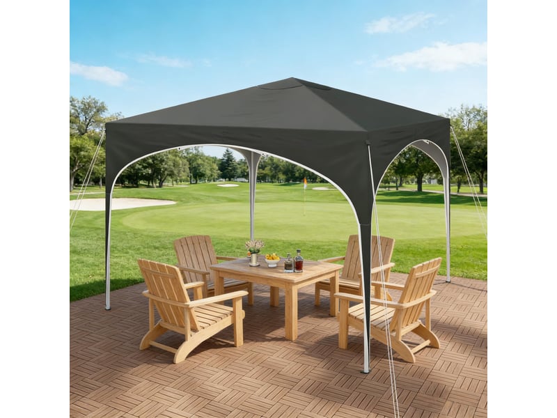Gazebo extérieur élégant, pavillon de jardin, abri pour terrasse et fêtes - Conforama D