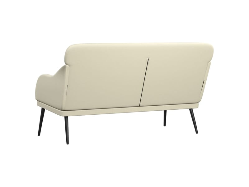  Banc chambre, banc de lit crème 110x76x80 cm similicuir  - Conforama E