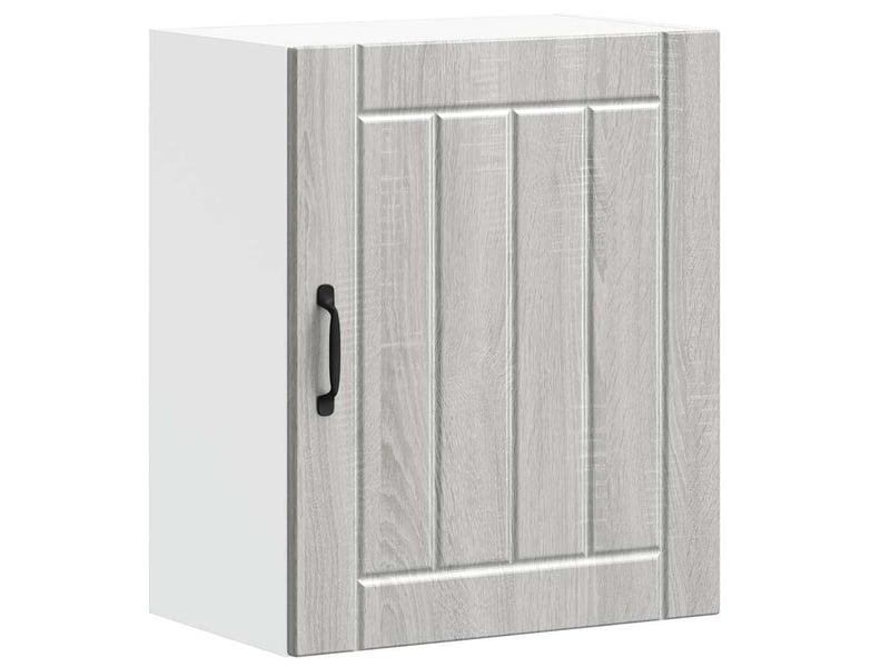  Meuble de rangement, armoires murales de cuisine lucca gris sonoma en bois d'ingénierie  - Conforama E