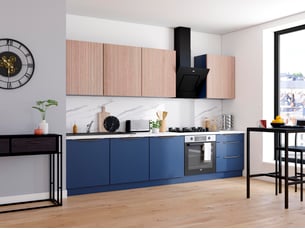 Cuisine sur mesure en kit <strong>Myrtille</strong> Bleu nuit fabriquée en France