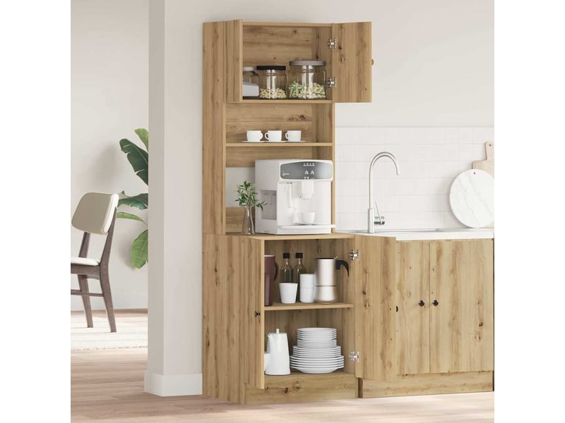 Buffet de cuisine, buffet haut chêne artisanal 60x50x180cm - Conforama D