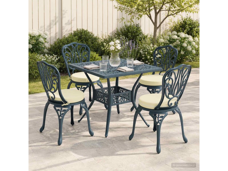 Lot de 4 coussins de siège, coussins d'assise soest 100 % polyester crème cf60400 - Conforama B