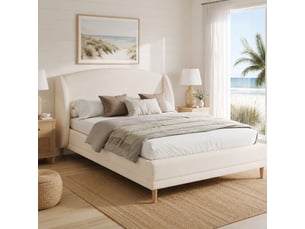 Lit 2 places 140x190 cm <strong></strong>  <strong></strong> coloris blanc