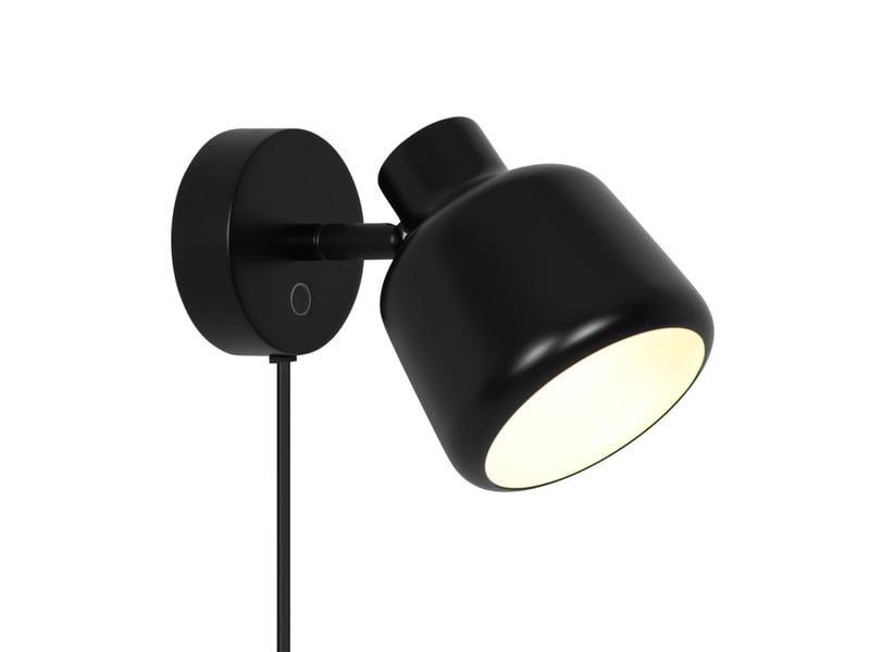  Applique murale design cool et distinctif, louella en métal noir, ip20, nordlux 2612091003 - Conforama A