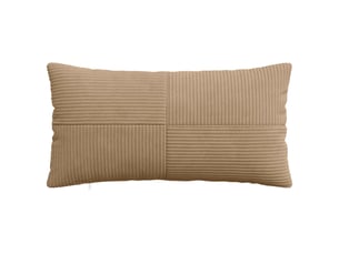 Lot de 2 housses de coussin almelo marron 40 x 80 cm velours côtelé cf49398