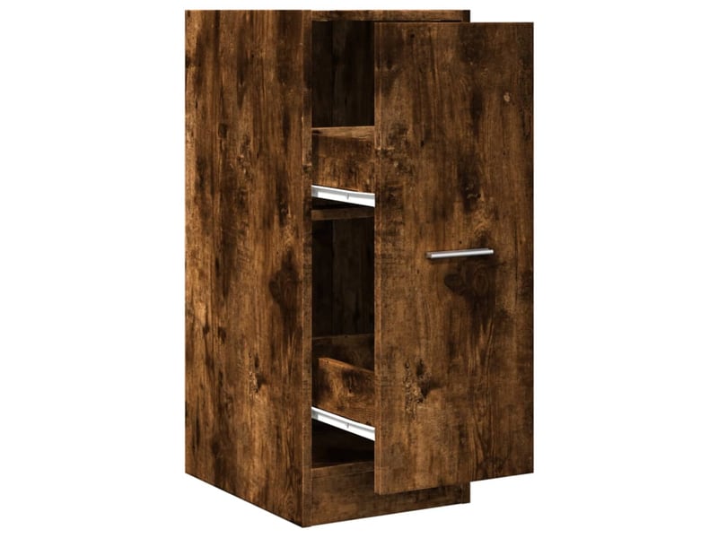  Meuble de rangement, armoire d'apothicaire chêne fumé 30x41x77,5cm bois d'ingénierie  - Conforama A