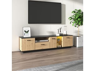 Meuble tv coloris jaune 180 cm <strong>SHOPENTRA</strong> <strong></strong>