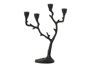Chandelier ramures de cerf yasmine 36cm noir