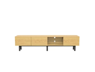 Meuble tv coloris bois clair 175 cm   