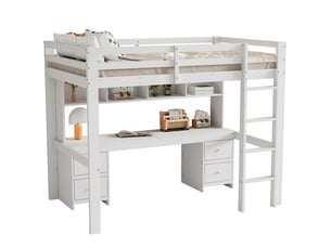 Lit simple 90x200 cm PHOEBE CAT   coloris blanc