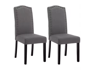 Chaises de salle à manger élégance lot de 2, dossier haut, salon, coiffeuse, bureau et cuisine