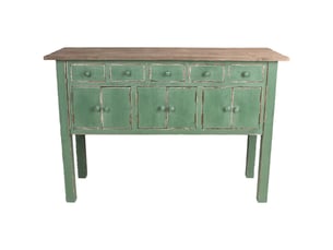 Buffet en bois vert 120x43x80 cm h