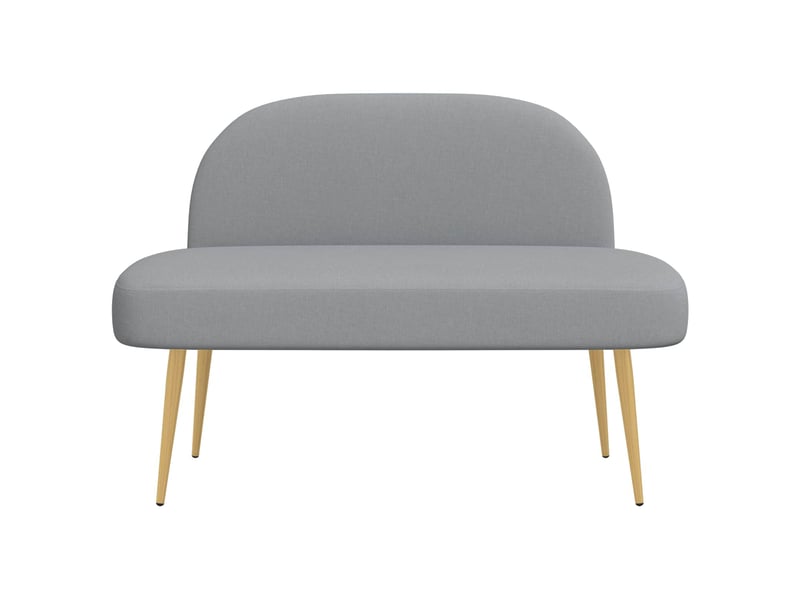  Banc rembourré, banc de lit avec dossier gris clair 110x60x76 cm shl8061  - Conforama C