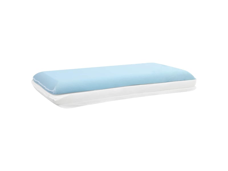 Oreiller, coussin de sommeil 70 x 35 x 10 cm moyen mousse de gel blanc cf55926 - Conforama C