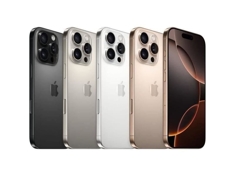  Smartphone reconditionné grade a 256gb black titanium iphone 16 pro 2024 double sim 5g grand ecran 3 cameras  - Conforama E