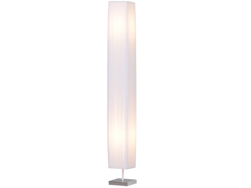  Lampadaire colonne 14x14x120 cm design métal blanc  - Conforama B
