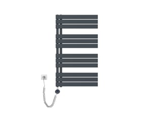 Emke radiateur sèche-serviettes électrique 1041x600 mm, gris anthracite 600w, wifi, modes intelligents, ipx4