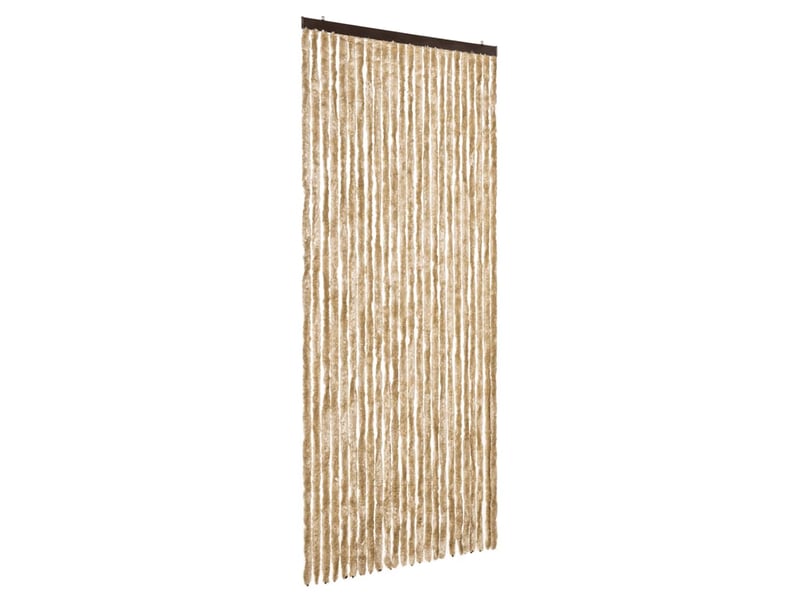  Rideau anti-mouches, moustiquaire beige 100x230 cm chenille cf43489  - Conforama A
