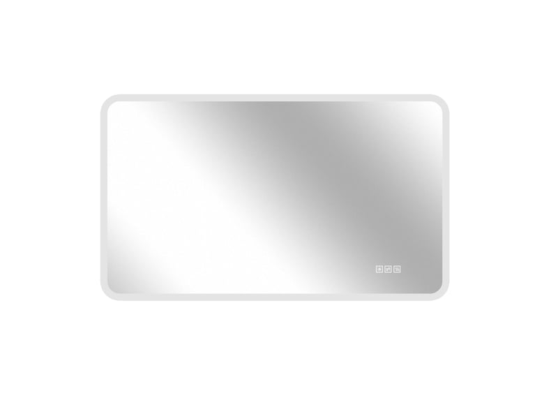  Miroir de salle de bains led 60x100 cm éclairage frontal argenté  - Conforama A