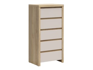 Chiffonnier 5 tiroir(s)      coloris naturel largeur 40.5 cm hauteur 112.5 cm