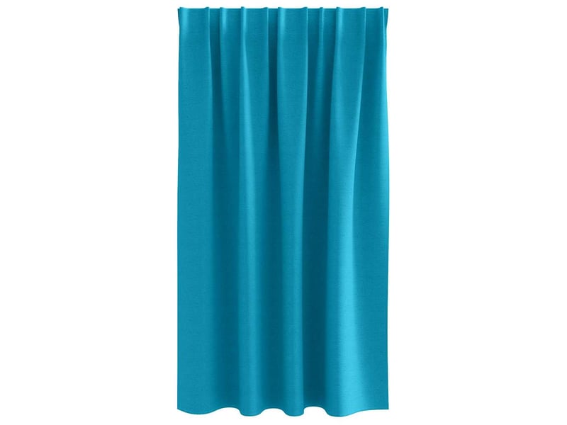 Lot de 2 rideaux occultants, rideaux black-out avec anneaux turquoise 140 x 140 cm cf44795 - Conforama D