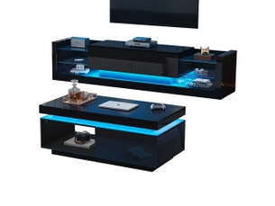 Meuble tv coloris noir 181 cm <strong>HAUSS SPOLE</strong>  <strong></strong>