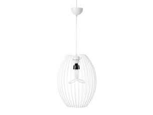 Lampe suspension en métal olivia 41cm blanc