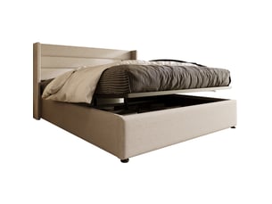 Lit coffre 160x200 cm MODENUIT coloris beige