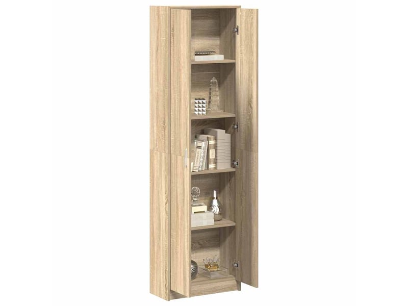  Armoire chambre, armoire de rangement chêne sonoma 55x25x189 cm bois d'ingénierie  - Conforama C