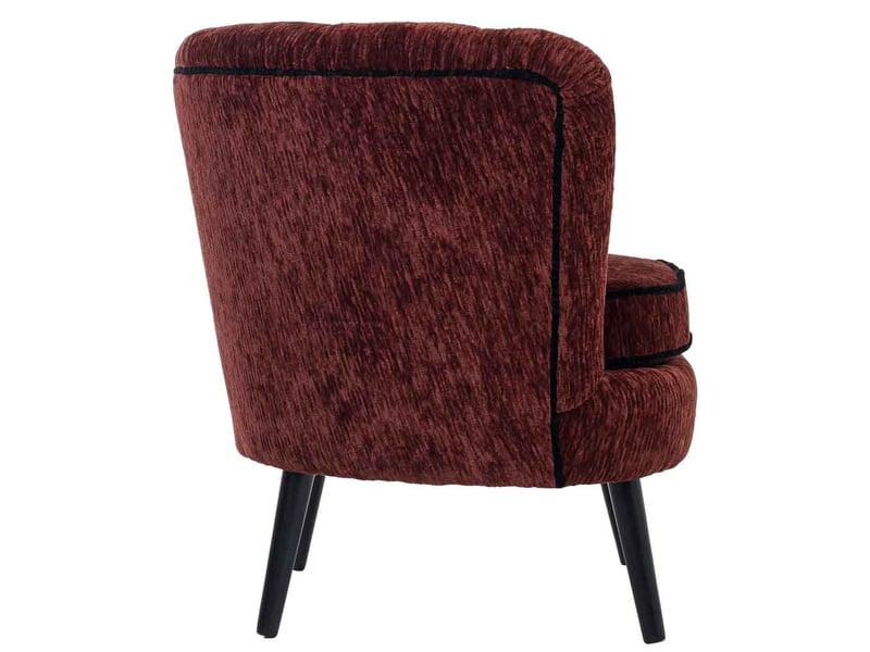  Fauteuil en tissu rouge 86x70x76 cm h  - Conforama E