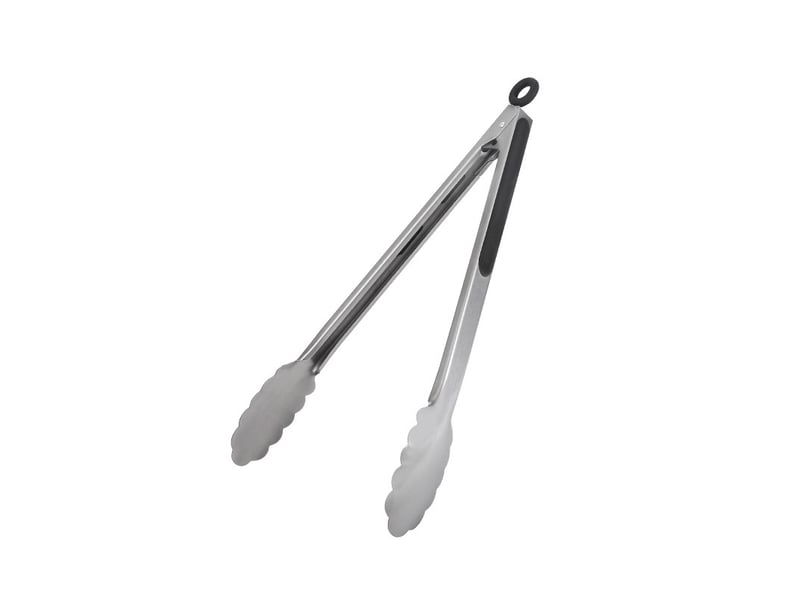  1 paire de pinces de cuisine de 34 cm - parfaites pour saisir les aliments, les salades et les grillades - black  - Conforama A