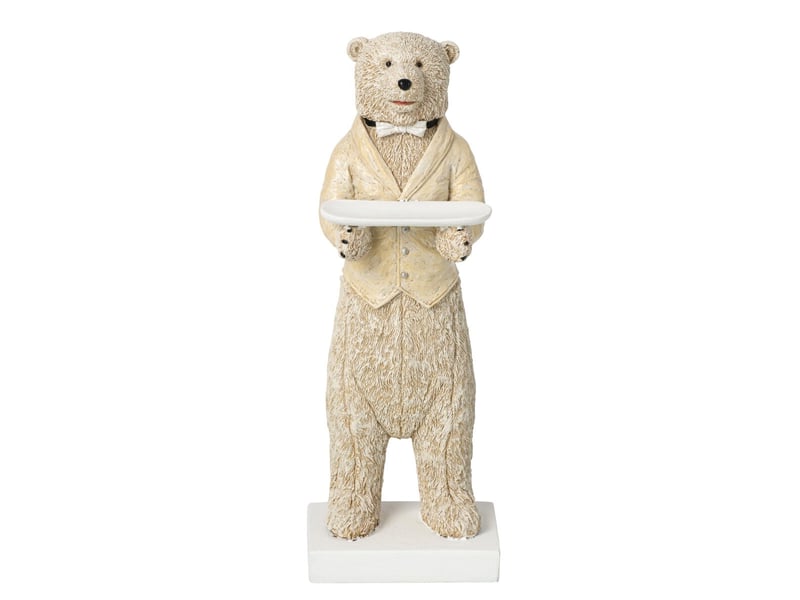  Statue ours serveur théa 180cm beige  - Conforama A