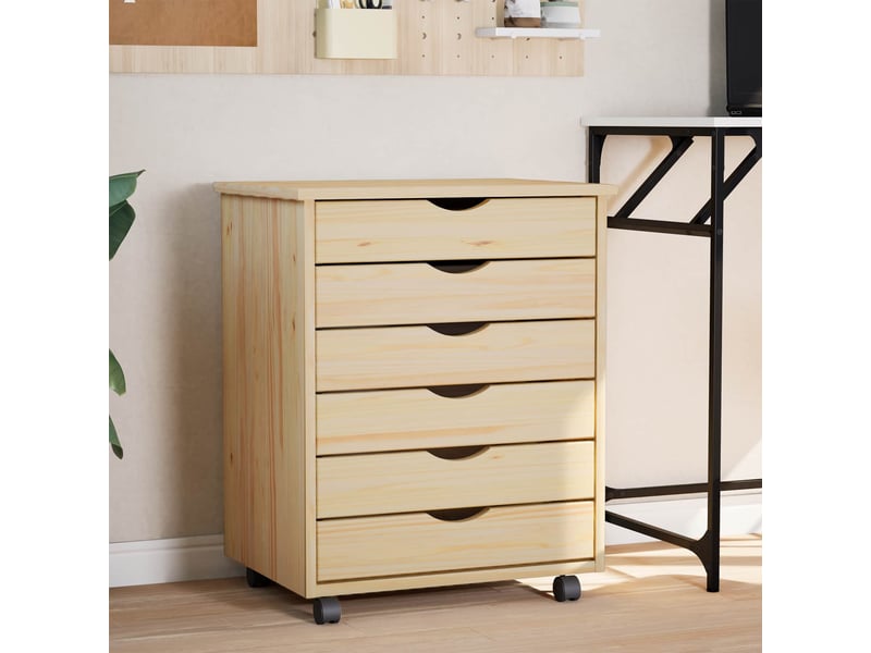  Caisson roulant de bureau avec tiroirs moss 53 x 39 x 65,5 cm  - Conforama B