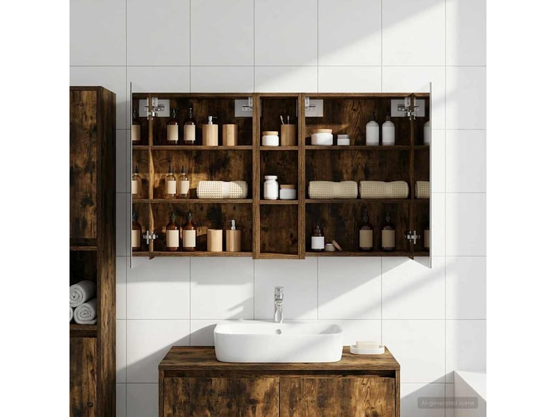  Ensemble de meubles de salle de bain 3 pcs 120x14.5x70 cm shl7231  - Conforama B