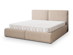 Lit coffre 120x200cm MASSENO   coloris beige