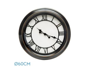 Horloge murale fabrilamp almita ø 60 cm noir