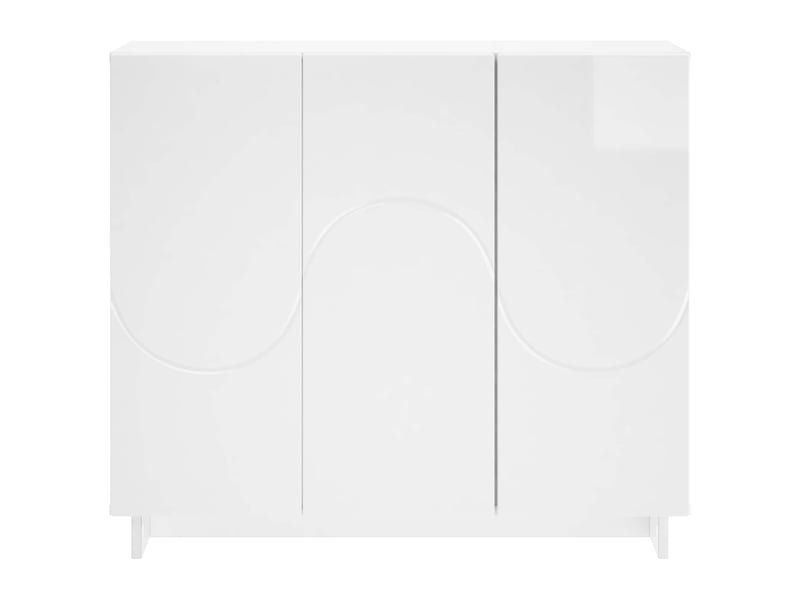  Buffet salon, buffet de rangement blanc brillant 85,5x31x75 cm bois d'ingénierie shl8293  - Conforama D