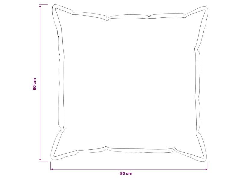  Lot de 6 housses de coussin houten vert foncé 80 x 80 cm cf49874  - Conforama E